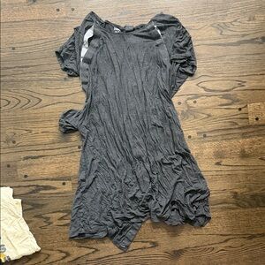 Frida Charcoal Gray Postpartum Gown